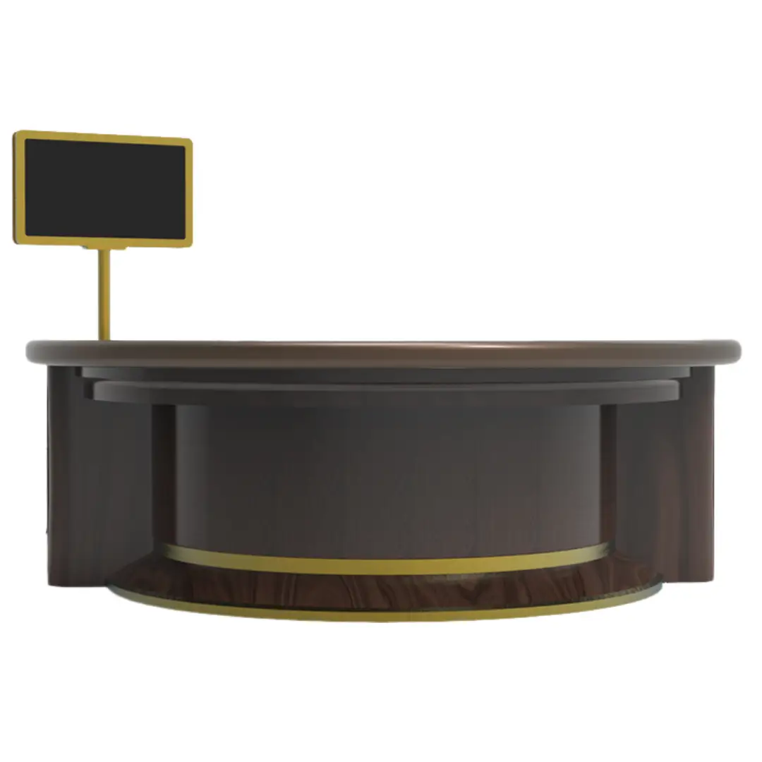 Macaumr Semi-Circular Stepping Baccarat Game Table