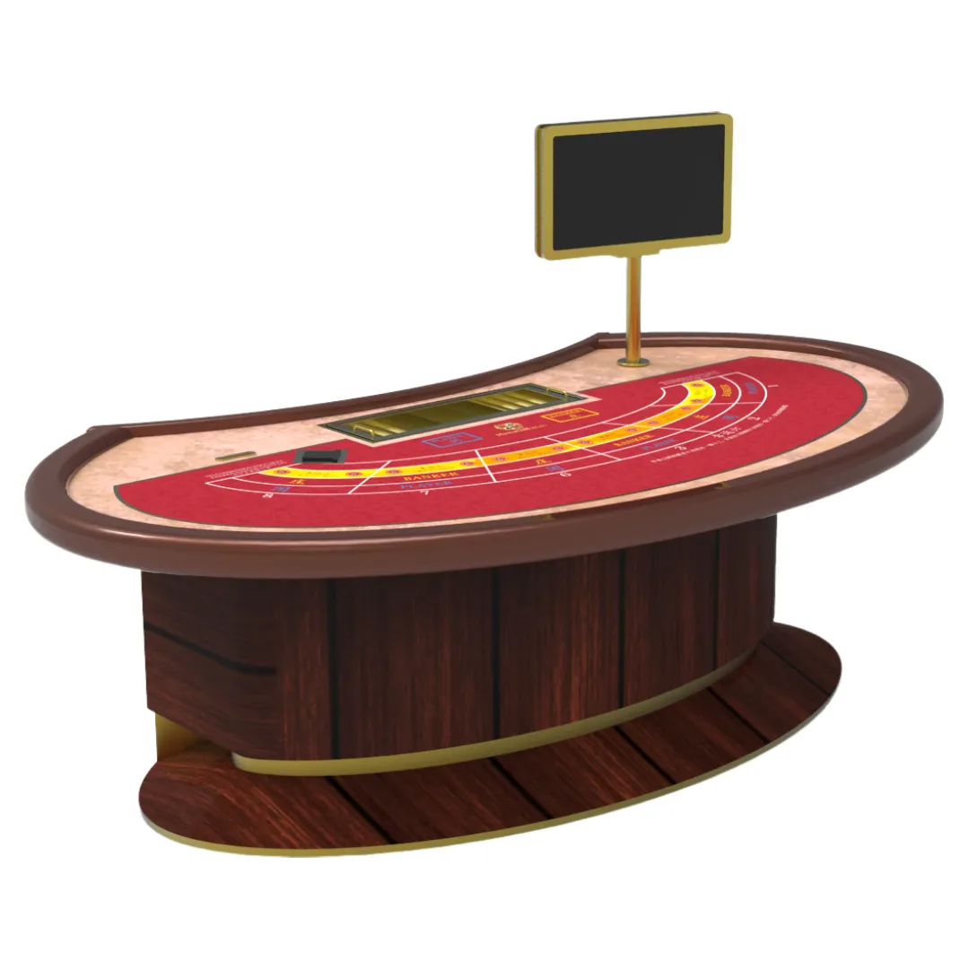 Oval Step Customizable Big Baccarat Table