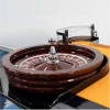 Mesa de roleta de tamanho completo personalizável do cassino com acessórios Mesa de roleta de tamanho completo personalizável do cassino com acessórios