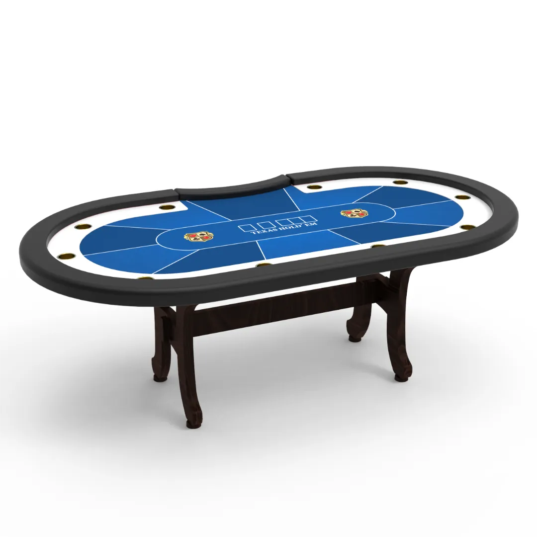 Mesas de pôquer Texas Holdem Casino da I-Shape com pernas de madeira