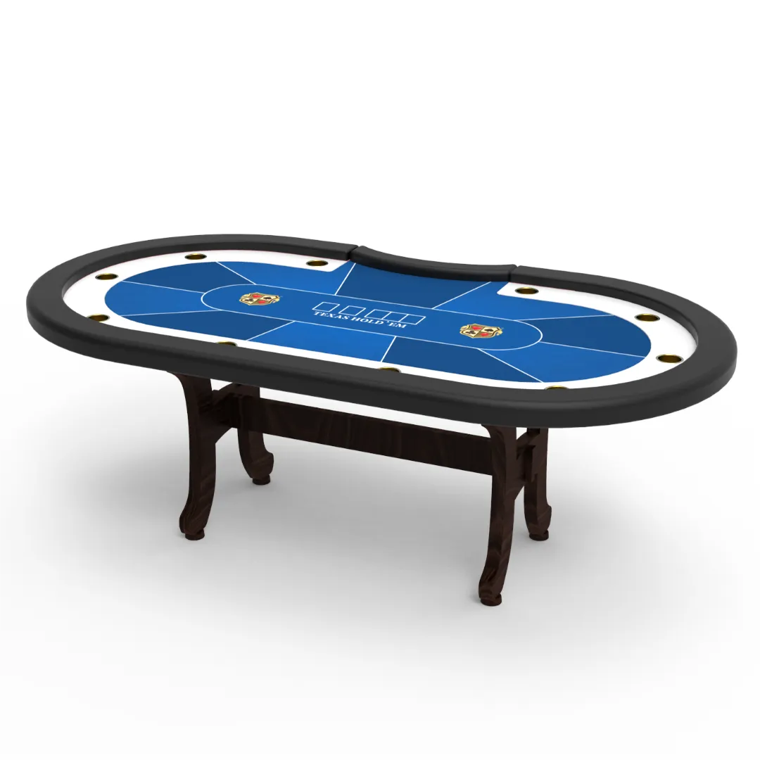 Mesas de pôquer Texas Holdem Casino da I-Shape com pernas de madeira