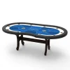 Mesas de pôquer Texas Holdem Casino da I-Shape com pernas de madeira