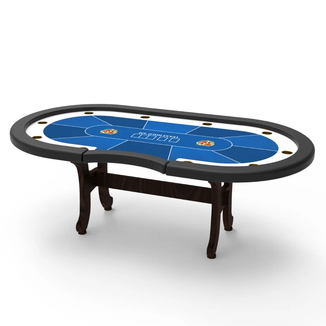 Mesas de pôquer Texas Holdem Casino da I-Shape com pernas de madeira