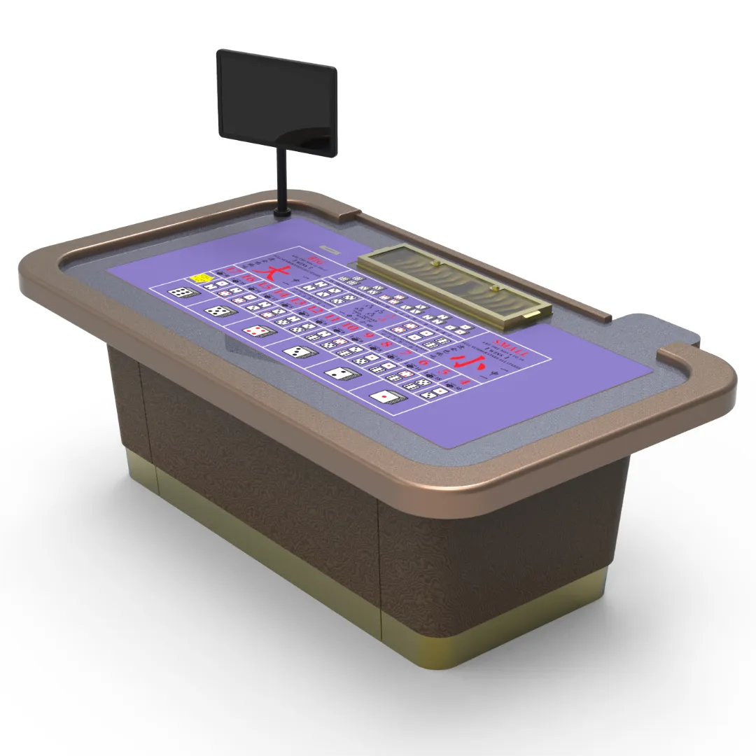 Aanpasbare standaard handmatige casino Sic Bo tafel met vilt