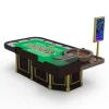 Europese stijl houten casino roulettetafel met renbaan Europese stijl houten casino roulettetafel met renbaan