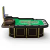 Europese stijl houten casino roulettetafel met renbaan Europese stijl houten casino roulettetafel met renbaan