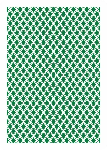 Plastic playing card back design 1