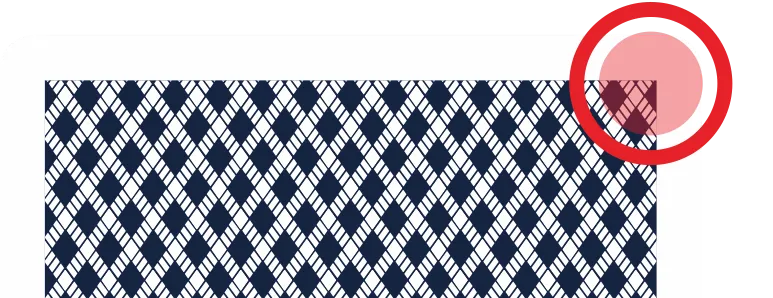 Right angle card corner