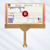 Marcador de baccarat de doble cara de 27 pulgadas, iluminación de borde dinámica, tiras RGB, cucaracha de ojo grande, mensaje de bienvenida en el camino, oro y bronce.