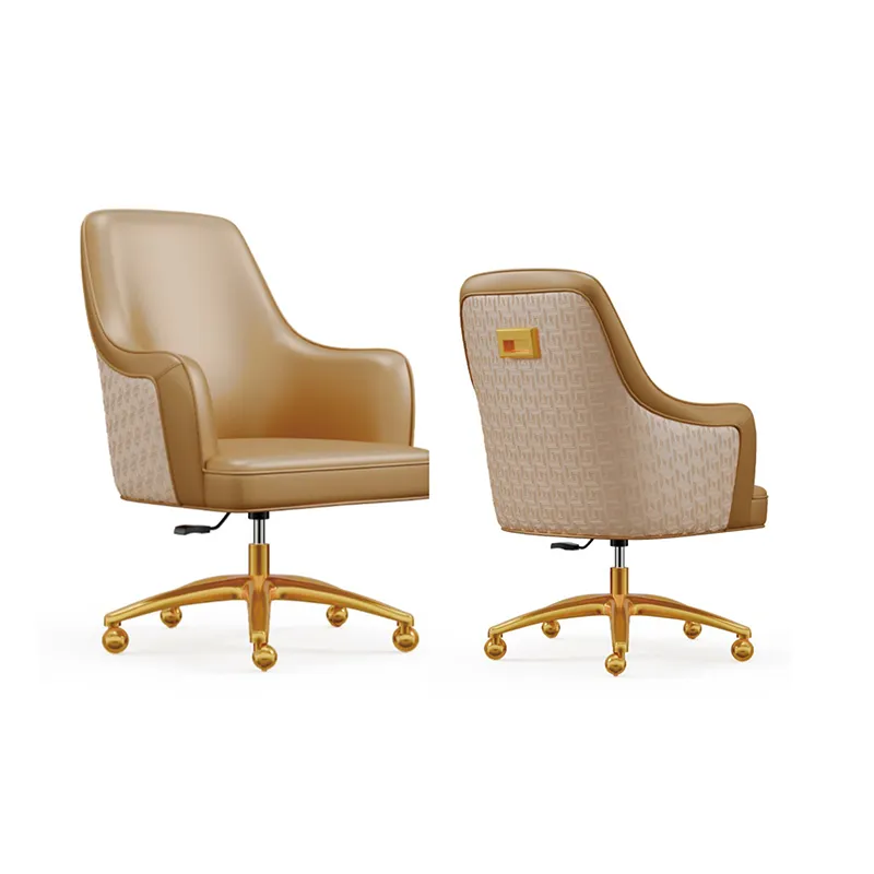 Silla de póker de casino personalizable con base giratoria de cinco estrellas