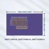 Europäisches Roulette-Tischfilz in Casino-Qualität in den gängigen Größen 2400 x 1200 mm bis 2800 x 1600 mm, professionelles violettes Spieltuch