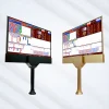 Dual-side ultra-thin casino baccarat roadmap display gold and black stands 32 inch big road bead plate views