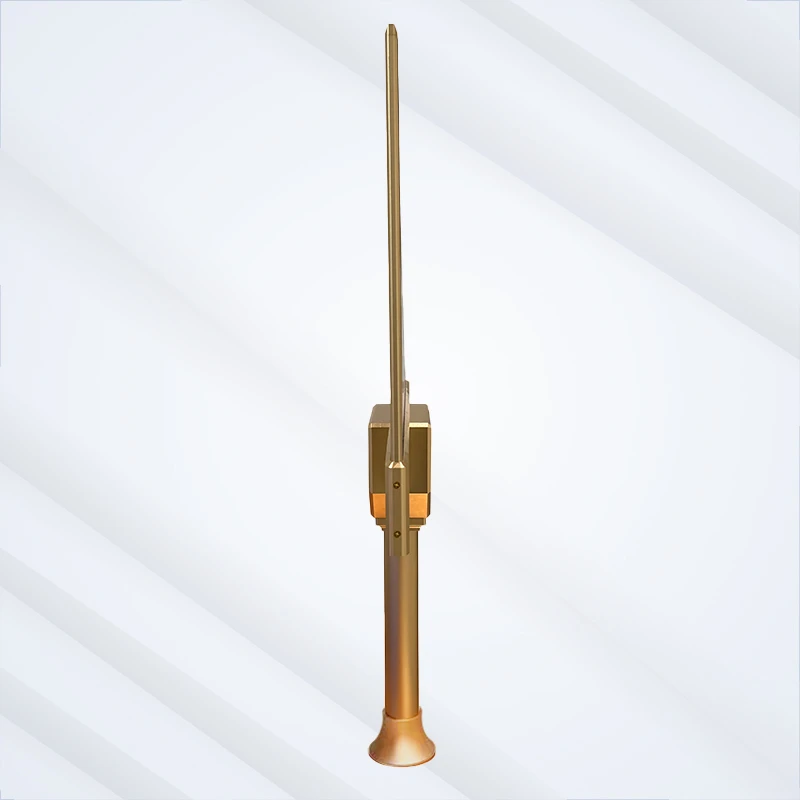 Gold adjustable pedestal stand for dual-side casino baccarat LED roadmap screen ultra-thin design