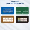Professionele Sic Bo-tafelkleden op maat in blauwe en groene uitvoeringen van casinokwaliteit.
