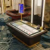 Table de Sic Bo professionnelle de casino avec disposition personnalisée dans un cadre VIP luxueux