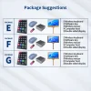 Suggerimenti per il pacchetto EC08-V1 Dragon Tiger Electronic Roadmap Display System: display a doppia faccia EFG, tastiera wireless, mouse, mini PC EC08-V1 Sistema roadmap Dragon Tiger - pacchetti EG fronte/retro con tastiera wireless, mouse e mini PC