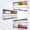 Système d'affichage électronique de carte routière horizontale EC11 Sic Bo multi-interface en temps réel, logiciels de casino à triple tendance (grand, petit, haut, bas)