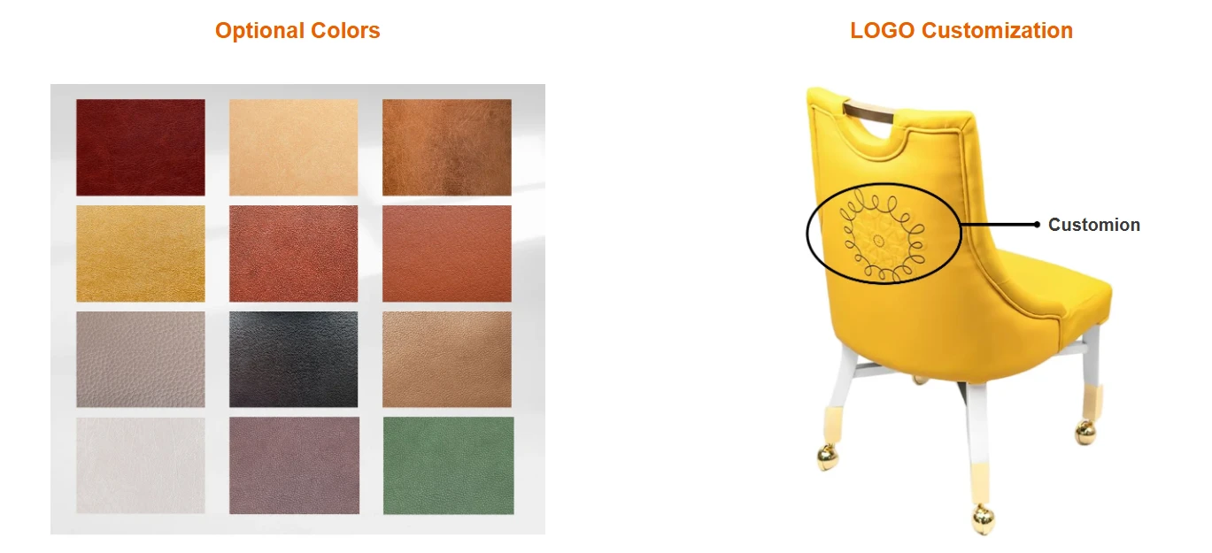 Customize Casino Seat Colors And Logos