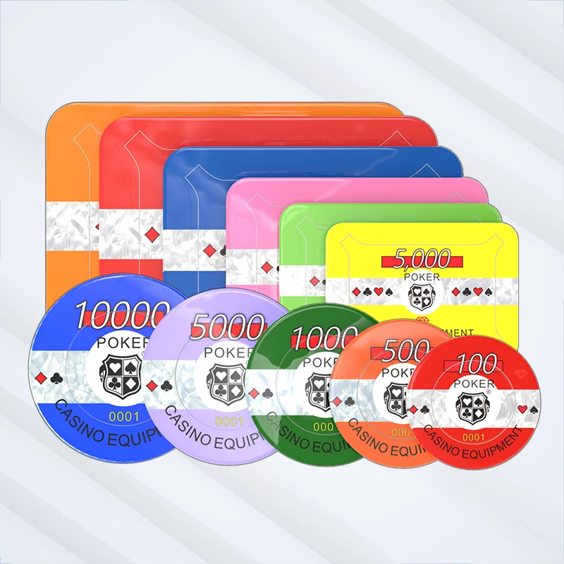 Maxsus akril poker chiplari | Logotip va RFIDli kristalli kazino chiplari