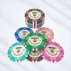RFID Clay Composite Poker Chips Colorful round clay composite chips with bold stripe edges. RFID Clay Composite Poker Chips Colorful round clay composite chips with bold stripe edges.