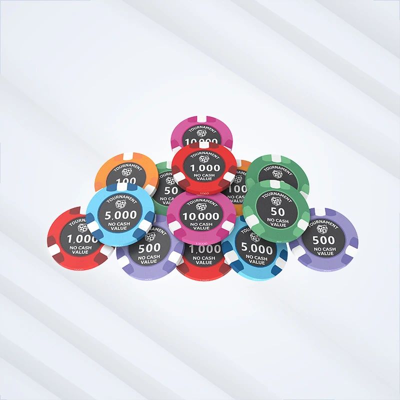 Custom Ceramic Poker Chips | Full-Color Printed Casino Chips with Logo