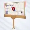 DY-LED08 display showing a Banker result animation, angled view