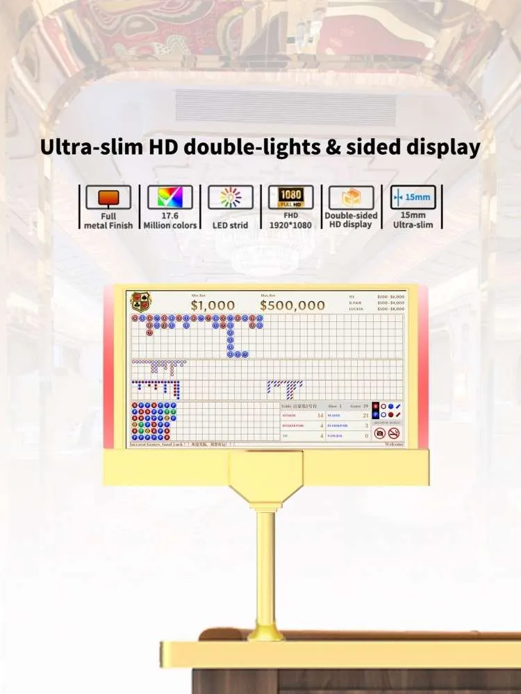DY-LED08 ultra-slim HD double-sided display with LED strips