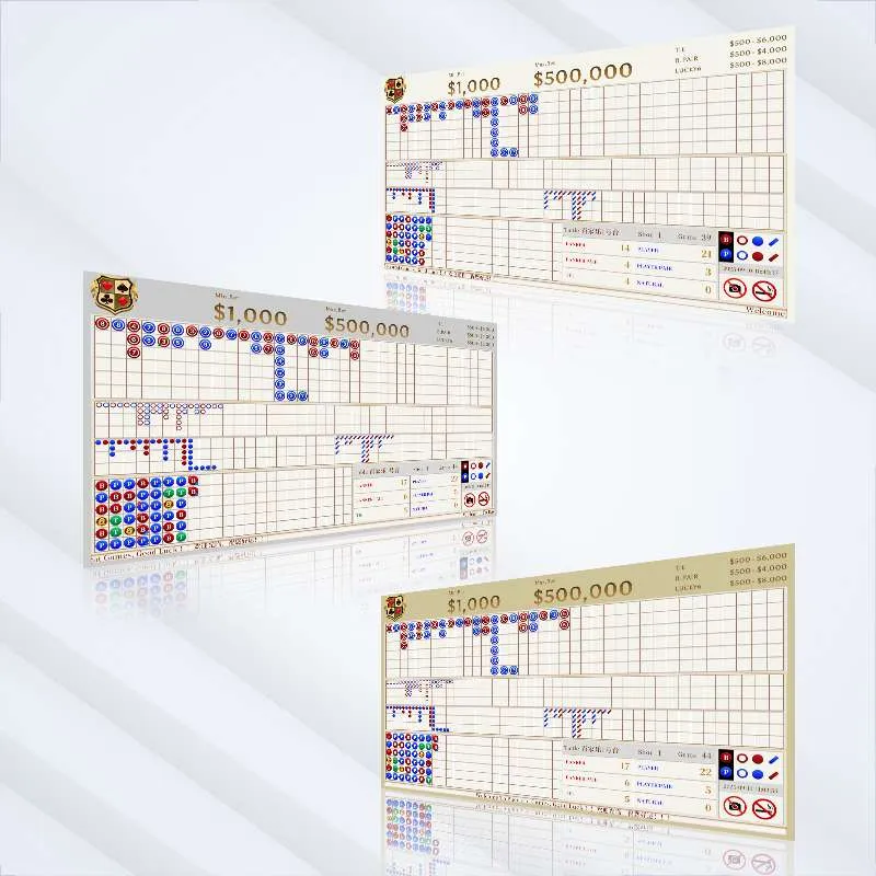 Interfaccia per tabellone segnapunti di baccarat EC-BA-V3 nelle varianti oro, nero e argento.