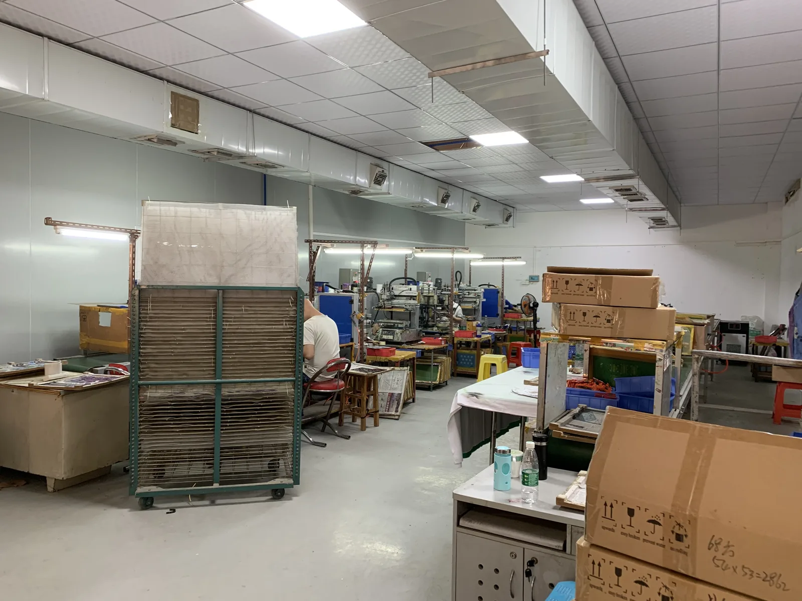 RFID casino chip production workshop in Panyu, Guangzhou, China